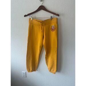 Y2K Victoria's Secret PINK Women's Yellow Low Rise Cropped Joggers